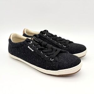 Taos Star Burst Wool Blend Sneakers Womens Size 10.5 Black Lace Up